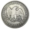 EUA 1838 Liberty enfrentando os padrões de meio dólar esquerda moeda de cópia de prata