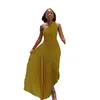 New One Shoulder Hollow Pleated Dress Plus Size 3xl Womens Clothing Elegant Evening Long Dresses
