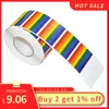 Stempeln 500 Stücke Gay Pride Regenbogenaufkleber auf einer Rolle, Unterstützung LGBT -Ursachen, Pride -Flagge -Etiketten für Geschenke, Handwerk, Umschlagversiegelung, 1,2 x