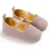 First Walkers Born Scarpe da bambino per bambina con suola morbida con suola in cotone antiscivolo Cute and Noble Princess Walking in pelle traspirante