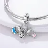 925 argent sterling pour breloques pandora perles authentiques marque bracelet à breloques bijoux à bricoler soi-même cadeaux pour anniversaire de petite amie