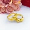 Cluster-Ringe Hochzeit für Frauen 18 Karat Gold rund Handwerk Auto Blume Verlobungsfeier Geschenke feiner Schmuck verblasst nicht