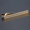 Cuff Links golden Hand engraving Tie Pin Clip Personalize Gift Clasp Bar Fashion stripes Classic For Business Suit 230605