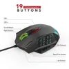 マウスマウスに衝撃USB Wired Gaming Mouse Bottonsプログラム可能な光学マウスRGBバックライトラップトップPCコンピューターPUBG