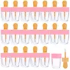 Gloss 30 pièces 8ml bouteilles de brillant à lèvres Tube de glaçage à lèvres vide rose crème glacée Tube de brillant à lèvres matériel d'emballage maquillage bricolage récipient de glaçage à lèvres