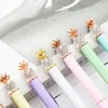 PC/Lot Creative Crystal Pineapple Metal Ballpoint Pen Cute Rotary Ball Pens Business Office School Writing Supplies