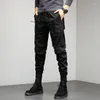 Men's Pants 2023 Autumn Cargo Men Hip Hop Joggers Harem Ribbons Pocket Man Sweatpants Streetwear Fashion Casual Mens 28-38