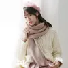 Sjaals Japan en Korea's zoete herfst winter warme kwastjes gebreide plaid effen kleur sjaal Rd27