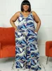 Ethnische Kleidung XL-5xl Sexy Mode Jumpsuit Dashiki African Spaghetti-Träger Slim Body Print Damen Sommer Beachwear Frauen Afrika