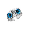 European and American fashion new dragon-shaped retro punk owl exaggerated ring temperament wild ring