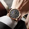 2023 Lige Men's Watches Top Brand Luxury Men Men Watch Leather Quartz Sports Waterproof Male Clock lelogio masculino+Box 230605