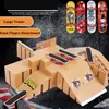 Nieuwigheid Games Vinger Skateboards Skate Park Ramp Onderdelen voor Tech Praktijk Dek Kinderen Gift Set Toets Speelgoed 230606