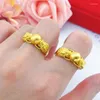 Cluster-Ringe Hochzeit für Frauen 18 Karat Gold rund Handwerk Auto Blume Verlobungsfeier Geschenke feiner Schmuck verblasst nicht