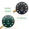 Kit di strumenti di riparazione 28 5mm NH35 NH36 quadrante dell'orologio poker abalone per movimento NH35A NH36A verde luminoso modificato con S LOGO291K