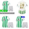23 24 Real Betis Soccer Jerseys Fekir Kids Kit Home Manga Corta Joaquin B.IGlesias Camiseta de Futbol Juanmi Estadio La Cartuja 2024 Special-Edition Shirts
