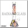 Nuovo designer Beaker bong big bong 9mm Spessore applique colorato Soffiato a mano 960g con pizzico di ghiaccio Pipa in vetro fumante Beaker Bong