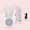 Outils ventilateur de collecteur de poussière d'ongle Aspirateur avec des machines de manucure à faible bruit de lampe à LED avec ventilateur d'extracteur à ongles filtrant réutilisable