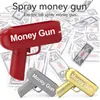 Novelty Games Money Shooter Guns Toy Electric Funny Banknote Guns Toys Money Bill Dispenser Cash Spray Cannon Toy Party Supplies 230606