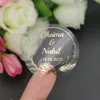 Blocchi per appunti 100 pezzi Invito personalizzato in lamina d'oro Matrimonio Hennaday Fidanzamento Anniversario Adesivi per feste 3 cm Forma rotonda 230607