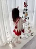 女の子のドレス幼児のベビーフード付きニットセータードレスガールズクリスマスルーズキュートセーターコート1-12歳のチドルレンフォールプルオーバートップ10 11