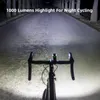 Lumières de vélo ROCKBROS 1000LM lumière de vélo lampe avant type-c LED rechargeable 4500mAh lumière de vélo phare étanche accessoires de vélo 230606