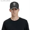 パーソナライズされたイスラエルの旗野球帽子男性女性通気性ハヌカ・ジェ・イスラエル・パパ・ハット・ストリートウェアL230523