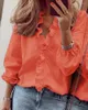 Dames Blouses Blouse Dames Lange Mouwen Ruffle Shirt Mouw Blusa Mujer Casual Jas Blusas Elegantes De 2023 5XL Blouse#