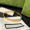 Luxury Bangle Gold Jewelry Designer Bracelets Women Cuff Bangle Men Brand 18k Gold Plated 925 Silver Plated Patterned Enamel Stainless Steel 240308