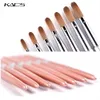 Nagelborstar 100% Pure Kolinsky Acrylic Brush Rose Gold Hande Sable Pen for UV Gel målning Carving Art Tool 6# 16# 230606