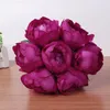 Decorative Flowers Wedding Bouquet Bridesmaid Bride Artificial Silk Flower Leaves