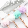 20 pièces conception rose lavande Style peluche métal cadeau stylo mignon stylos à bille couronne promotionnelle avec Logo personnalisé