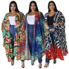 الحياكة النسائية Gotoola Summer 2023 Gentle Coat Chiffon Printed Fashion Cardigan Cardigan 3/4 Cleeve Extra