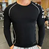 Men's T-Shirts Brand Running Shirt Men's Long Sleeve Gym Shirt Men Sportswear Compression Dry Fit Shirts For Men Fitness Sport T-Shirt 230607