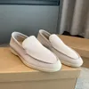 Loro Walk Pianas Pianas Shoes Italy Design Summer Suede Lofers Shoes Men Hand Tritched Lp Lping Slip-On Comfort Party Bress