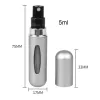 Mini 5ml Portable Refillable Perfume с ароматическим насосом пустые косметические контейнеры бутылка для инструментов для путешествий