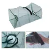 Fishing Accessories Foldable Cage Net Fish Carp Bait Shrimp Basket Crayfish Lobsters Catcher Tank Trap Mesh Network 230606