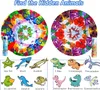 Klassisches pädagogisches Kaleidoskop-Spielzeug aus Metallblech. Entdecken Sie versteckte Tiere mit kristallklarer Sicht, Vintage-Retro-Spielzeug für Kinder