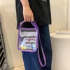 Sacs à bandoulière mode Kawaii sac à provisions dessin animé motif Animal bandoulière Transparent PVC dames Hobo plastique cartable petit