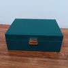 Jewelry Boxes PU Leather Jewelry Storage Display Portable European-Style Multi-Function Packaging Box With Drawer Winter Gift 230606