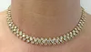 Colar de diamante Riviere de design 925 colar de tênis de moissanita de prata esterlina