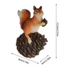Decorazioni Statue da giardino simulazione di scoiattoli per lo scoiattolo scultura di sculture ornali in resina realistica figurine per giardino domestico 230606