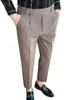 Pantalons pour hommes hommes été hommes survêtement affaires Stretch mince classique pantalon mince coton élastique pantalons décontracté léger respirant