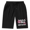 Novos shorts masculinos DSQ2 designer verão feminino lazer esportes academia secagem rápida calças de praia masculinas preto e cinza tamanhos asiáticos S-XXXL