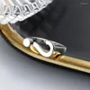 Pierścienie klastra 292FJ Zfsilver Silver S925 moda modna Regulowana retro luksusowy kreatywny pusty zapytanie znak dziewczyna biżuteria ślubna