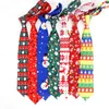 Bow Ties 2023 Brand Red Christmas Tie Poliester Print Santa Claus Tree Elk Prezent 12 Colors