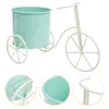 Fleurs décoratives antirouille vélo forme pratique multi-fonction fer porte-stylo fleur seau pour maison commode mariage salle d'étude