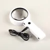 Magnifying Glasses 8 LED Magnifying Glass Folding Lamp Handheld Stand Desktop Reading Repairing Multi-function Magnifying Glass lupa con luz 230606