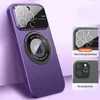 تحمي العدسة الزجاجية حالة الهاتف لـ iPhone 11 12 13 14 Pro Max 14plus Magsafe Wireless Charging Magnetic Lens Coves