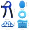 Hand Grips 6PCSet Gym Fitness Verstelbare Grip Set Kit Vinger Onderarm Sterkte Spier Herstel Grijper Exerciser Trainer 230606