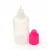 1 pièces flacons compte-gouttes en plastique de Style doux PE 30 ml avec bouchon à l'épreuve des enfants pour flacon d'aiguille vide liquide E IPB1
